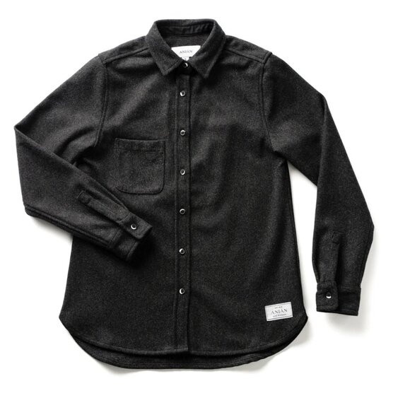 Anian, Modern Melton, Charcoal Gray - Picture 1 of 7